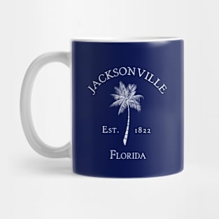 Jacksonville Florida Vintage Palm Mug